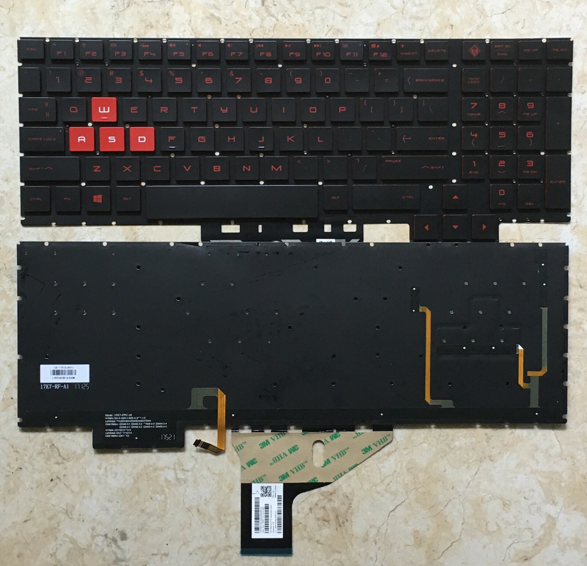 New HP Omen 17-an 17-an0xx 17-an100 17-an000 Gaming Keyboard US 