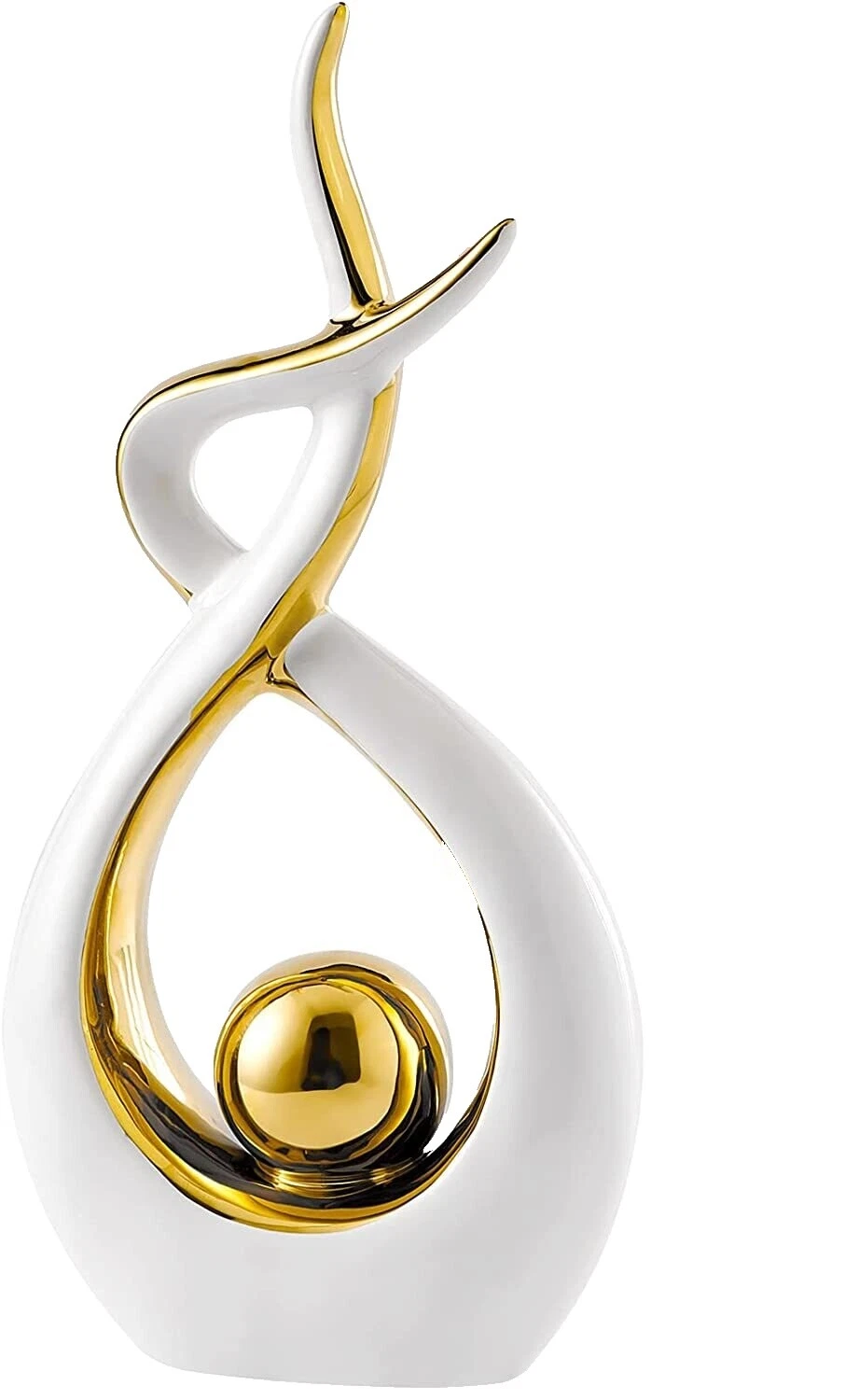 Cerámica blanca decoración moderna esculturas y estatuillas