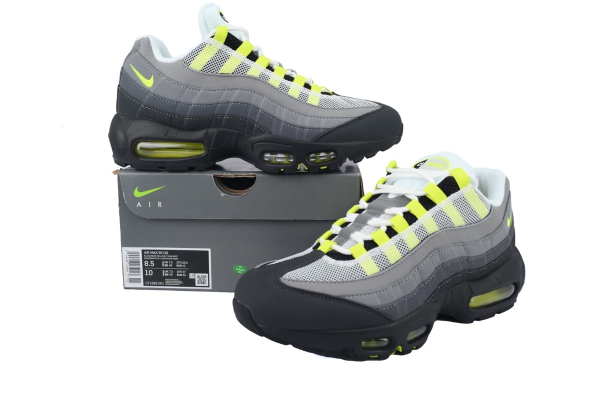 NIKE ★ AIR MAX 95 OG NEON ★ CT1689-001 Nike Air Max 95 OG 'Neon' Men's CT1689-001 Comfortable shoes