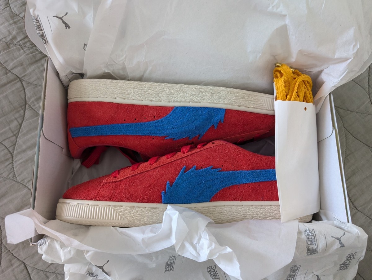 Puma x One Piece Buggy Luffy Suede Red Blue 396520-01 Men