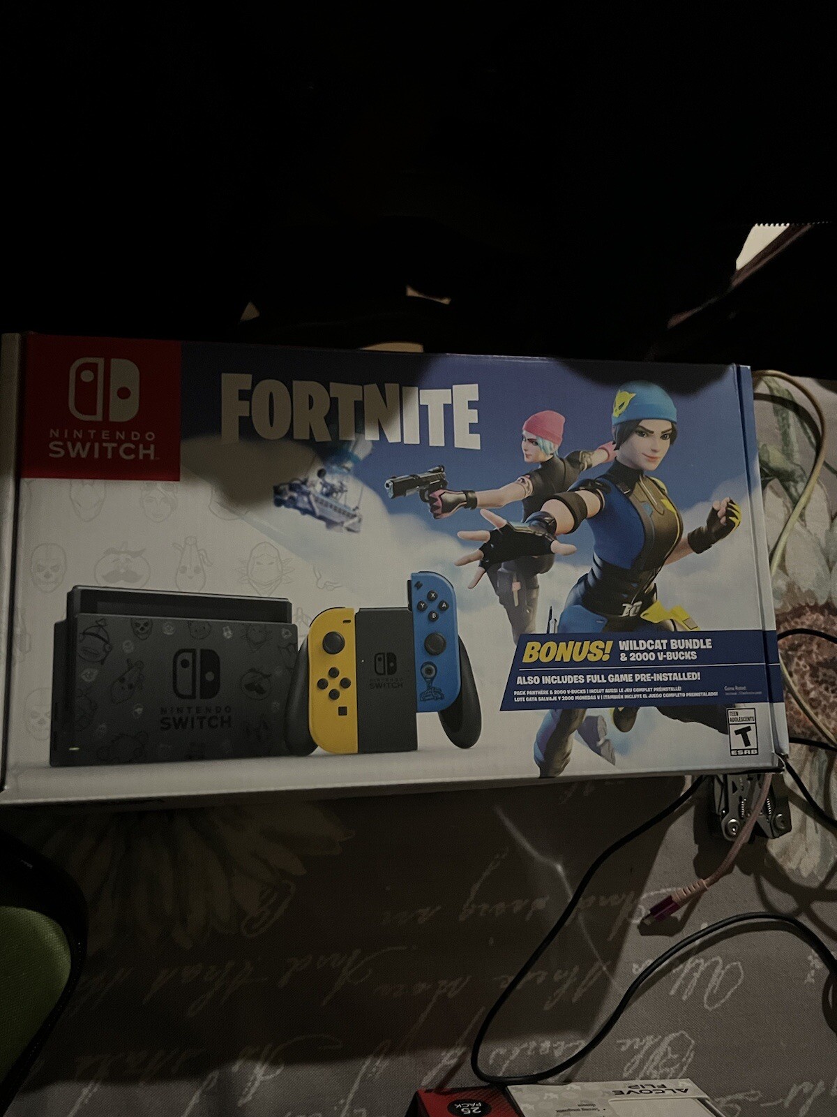 Nintendo Switch Fortnite WILDCAT BUNDLE, VBUCKS CARD ONLY. READ DESC