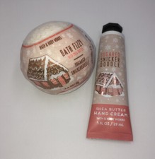 Bath Body Works Sugared Snickerdoodle Hand Cream Bath Fizzy Set - Ships FREE