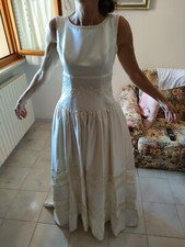 Abito Da Sposa Bianco Con velo E Guanti Per Matrimonio Sotto Gonna Elegante 