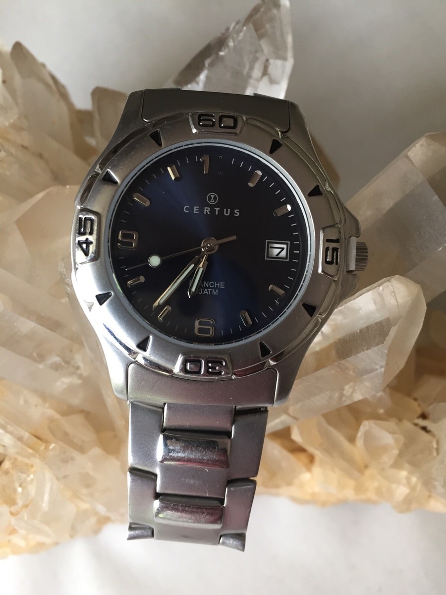 Mens Certus 10 ATM Bracelet Watch With New Battery