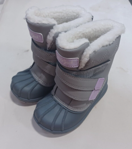 Toddler Basics Blake Winter Boots Gray - Cat & Jack Size 7 (B-328) - Picture 1 of 1
