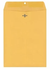 9 x 12 Inches Clasp Envelope with Deep Gummed Flaps 28LB Brown Kraft, See Option