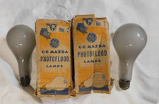 VINTAGE PHOTOFLOOD LAMPS G E MAZDA TESTED WORK NO 2