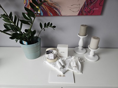 Dior Geschenk Set  Pouch Tasche Miss Dior Gris Dior Ambre Nuit Mascara Diorshow 