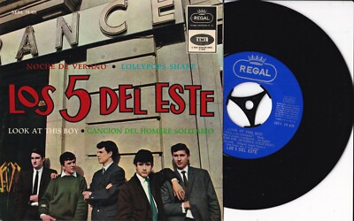 Los 5 Del Este -Noche De Verano- 7'' EP 45 Spain, signiert (SEDL 19.431) 1965