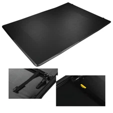 8Ft Long Bed Lock Four-Fold Soft Tonneau Cover Fit For 2014-2017 Toyota Tundra