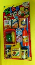 Vintage RARE Ja-Ru 3336 Kids Kitchen Market Set MOC-1980s Famous Brands 