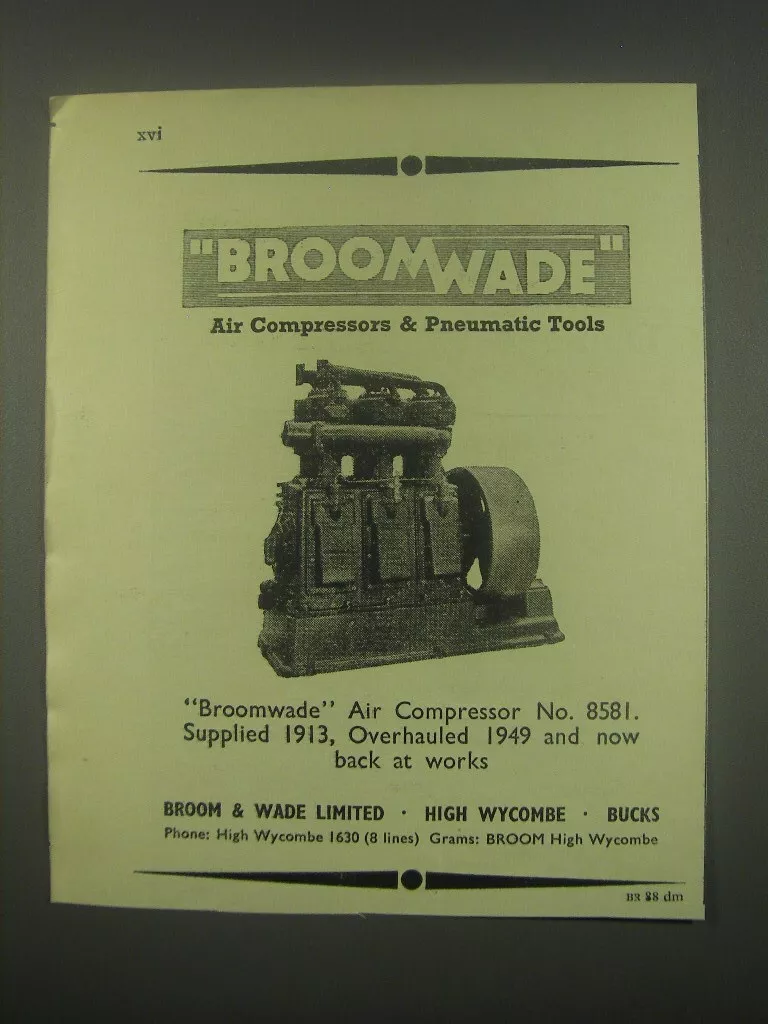 Broomwade compressor cheap