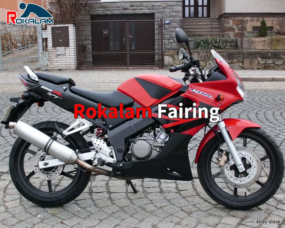 For CBR125R 2002 2005 2006 CBR 125R 05 Red Black Aftermarket