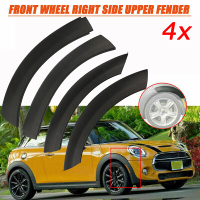 4x Front 4PCS/Set Wheel Arch Fender Flares Hood Trim L+R For Mini Cooper 2002-08