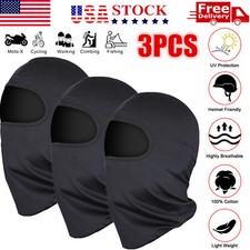 3x Balaclava Face Mask Summer Cooling Neck Gaiter UV Protection Motorcycle Mask