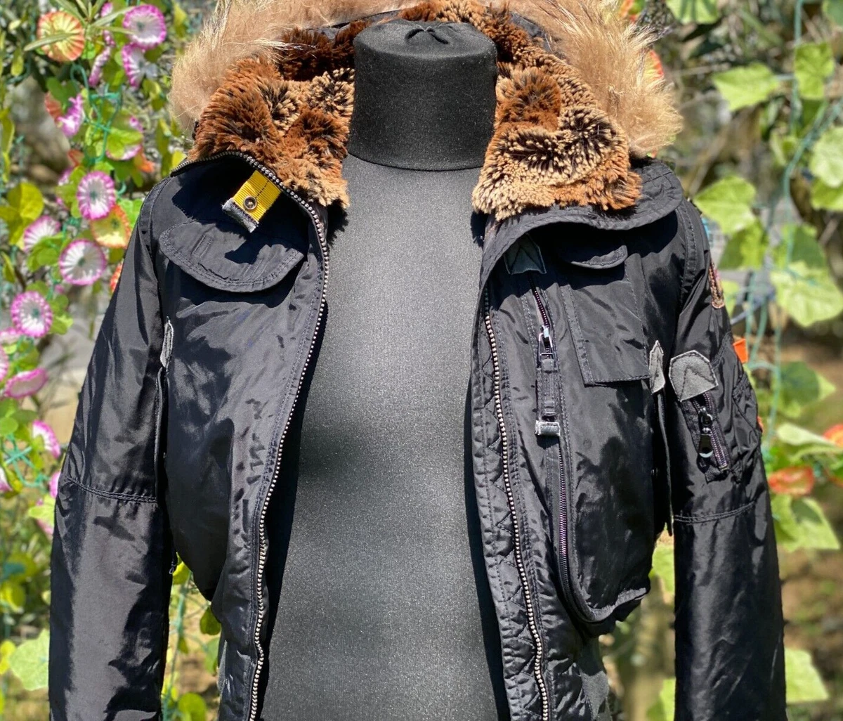 Kids Parajumpers Masterpiece Series Goose Down Short Jacket Fur Size Young Small