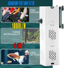 4-IN-1 Internal Aquarium Fish Tank Filter for Filtration Oxygenation Circulation