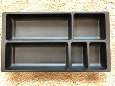 STEELCASE ~ Desk Drawer Insert Black Plastic Divider Organizer FREE SHIPPING