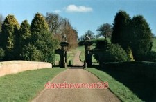 PHOTO  STAUNTON HAROLD ESTATE GATES THE ROAD THAT BRIDGES THE STAUNTON HAROLD RE