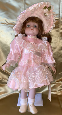 VTG 1980s Bradley's Collectible Doll Porcelain Pouts Pouty Dawn 13