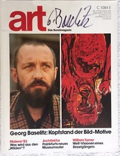 Georg Baselitz signiert Art Heft Original Unterschrift Autogramm Signatur signed