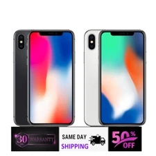 Apple iPhone X 64GB 256GB Space Gray Silver Unlocked Verizon iOS T-Mobile