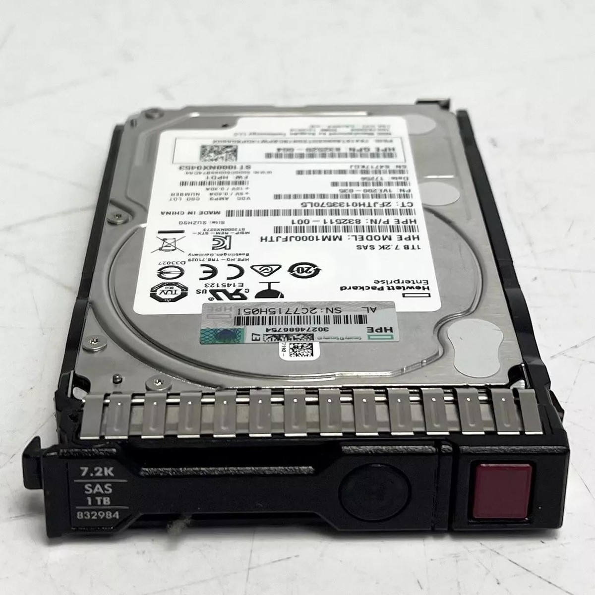 HPE 832984-001 832514-B21 1TB 7.2K 12G SFF 2.5 HPE 832984-001 832514-B21 1TB 7.2K 12G SFF 2.5