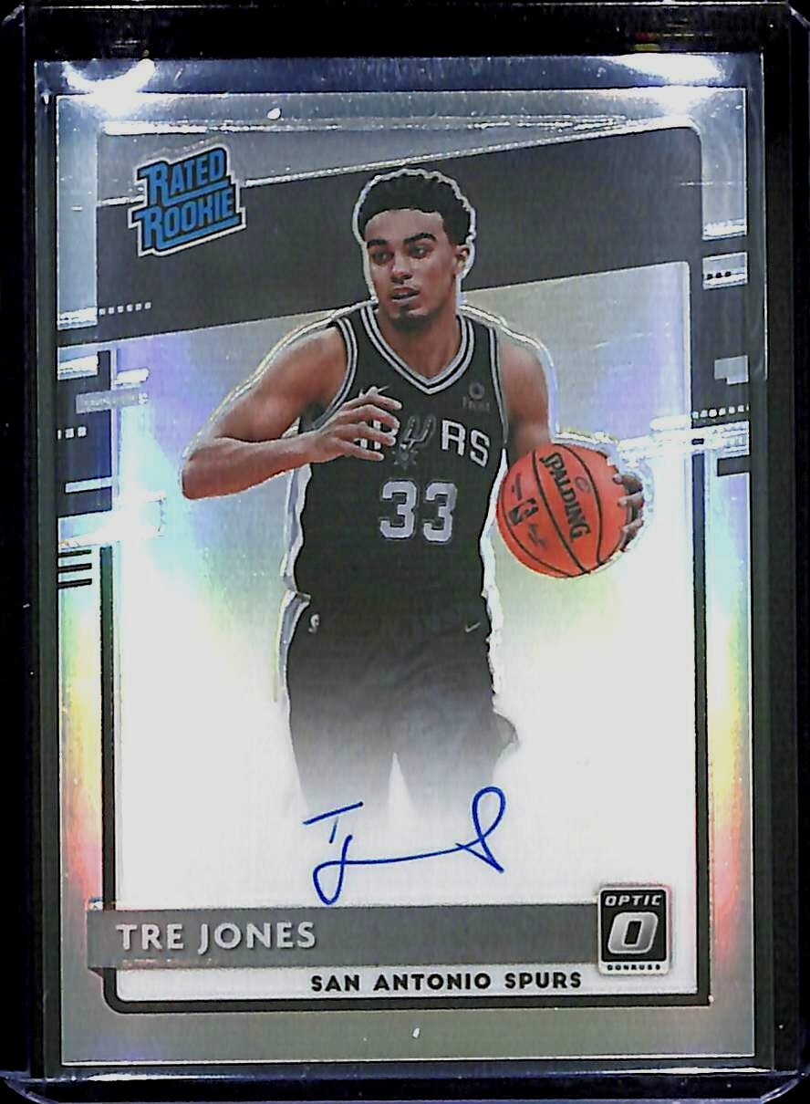 2020-21 Donruss Optic Basketball Holo Prizm Rookie Autograph #188 Tre Jones