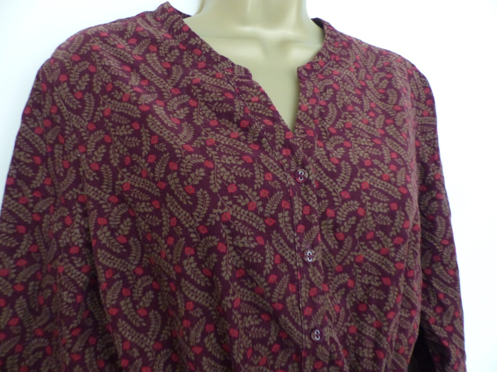 Seasalt Merrose needle corduroy floral burgundy dress UK 12 eBay
