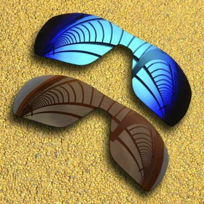 2 Pieces Polarized Lenses Replacement for-Oakley Offshoot-Blue&Copper Brown