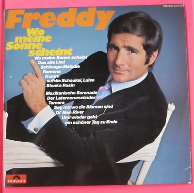 FREDDY  Wo meine Sonne scheint  LP album record vinyl GERMAN IMPORT
