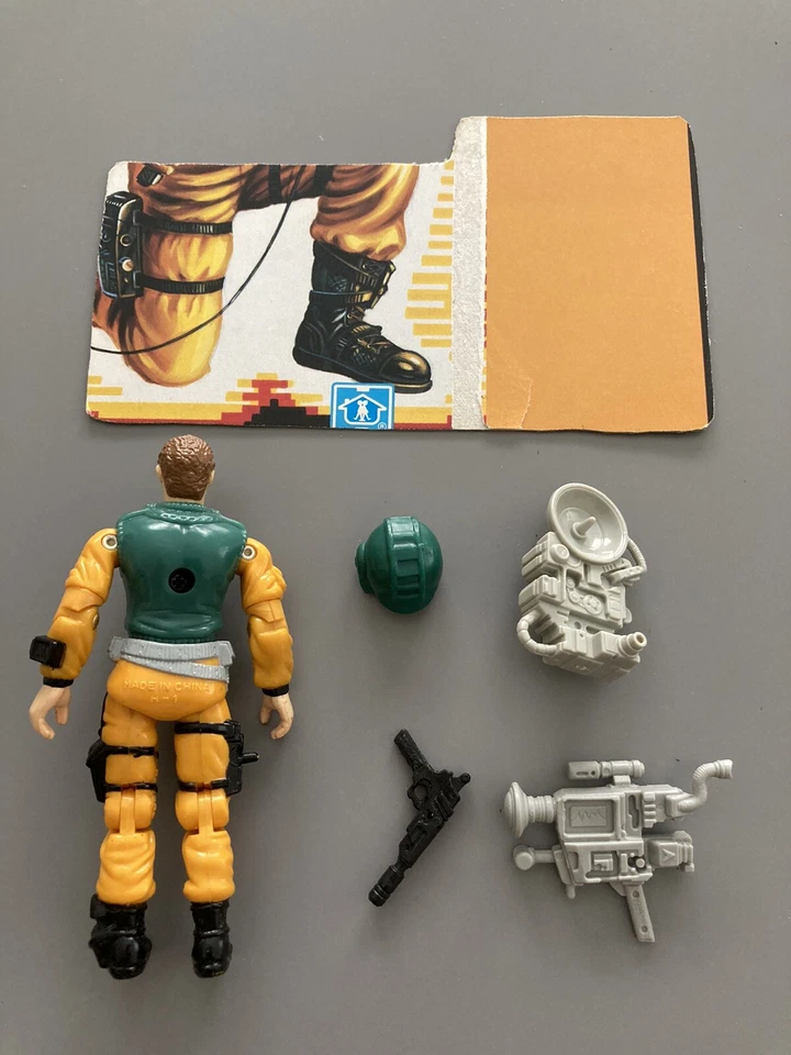 Vintage G.I. JOE Scoop Completo con Tarjeta de Archivo Nueva O Ring Foto 2 de 3