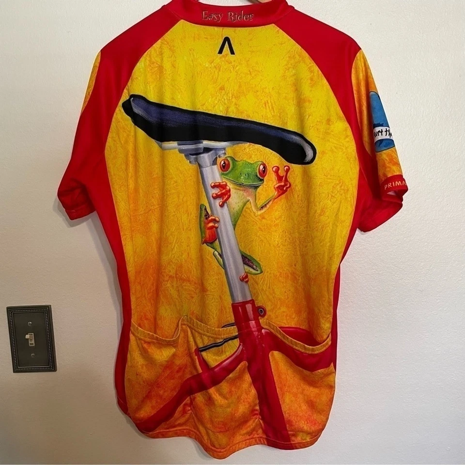 Camiseta deportiva de ciclismo Primal Wear "Don’t Hurt The Dirt" 1994 cremallera frontal completa naranja XL Foto 2 de 4