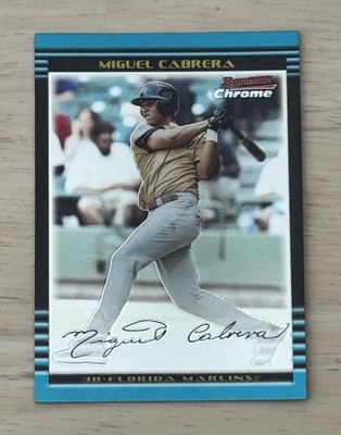 Miguel Cabrera 2002 Bowman Chrome Draft Picks BDP156 Florida Marlins Rookie