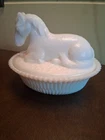 Westmoreland Horse On Nest Candy Dish Pony Vintage 5"