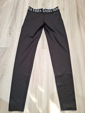Simply Vera Vera Wang Black Pull On Leggings Stretch Logo Women's Size XS