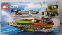LEGO City 60254 Race Boat Transporter New Sealed Speedboat Truck Set Retired Set