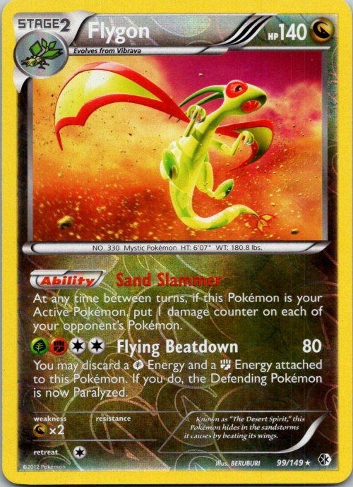Flygon 99/149 Reverse Holo Holo Rare Boundaries Crossed LP