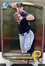 Konnor Griffin Prospects Card,  2025 Bowman Chrome Draft, Pittsburgh Pirates