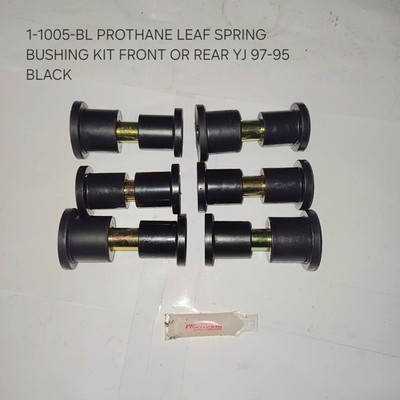PROTHANE LEAF SPRING BUSHING KIT FRONT OR REAR YJ 97-95 BLACK 1-1005-BL