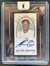 2017 Topps Allen & Ginter Roman Quinn Mini Framed Baseball Auto Rookie RC #MA-RQ