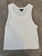 Banana republic Ribbed Tank Sweater Large L Cream White