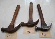 Vintage Claw Hammers Lot of 3 *See Description and Photos for Details* 