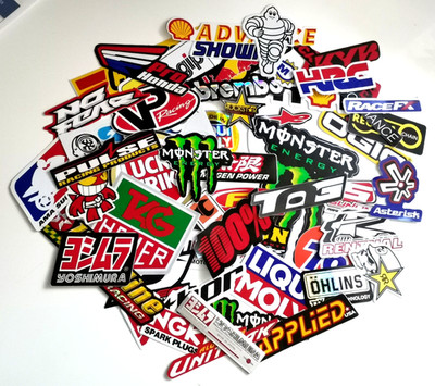 50x Aufkleber Sticker Sammlung Konvolut Motorsport Biker Racing Tuning TOP