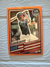 2026 Panini Stars & Stripes Prizm Carter Shouse Orange Pulsar #180 /249 Rookie …