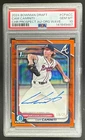 Cam Caminiti 2024 Bowman Chrome Orange Wave Refractor Auto 1st RC /25 PSA 10