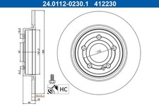 2x Bremsscheibe ATE 24.0112-0230.1 für MERCEDES KLASSE V177 W177 CLA Shooting