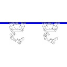 2X ATE BREMSSATTEL HALTER TRÄGER VORNE passend für AUDI A4 A6 SEAT EXEO 