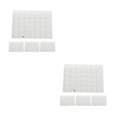 2 Pieces Kalendertaschen-Nachfüllung Kalendereinlagen Tagesplaner-Füllpapier