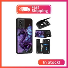 GFRGTFHYT for Motorola Moto G 5G 2024 Wallet Case with Credit Card Holder Kickst
